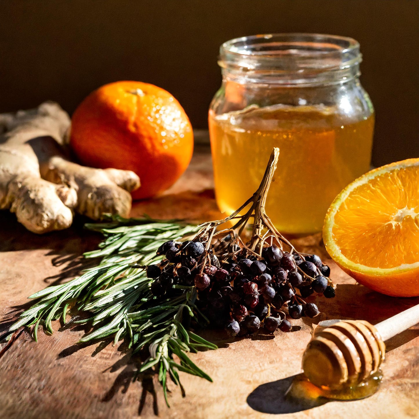 Elderberry Syrup with Local Honey