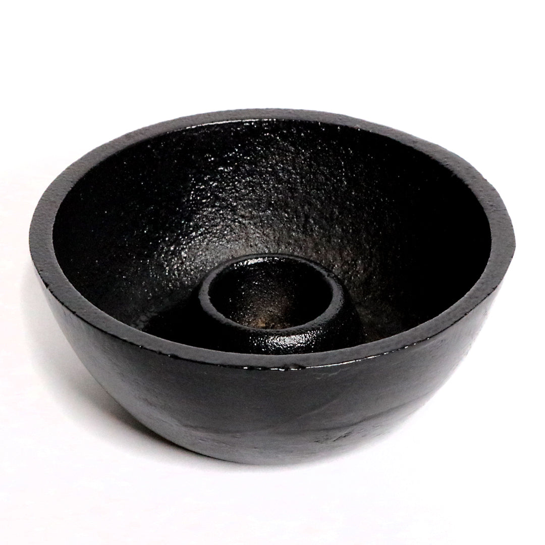 cast iron smudge bowl great for burning sage and palo santo the safe way.
