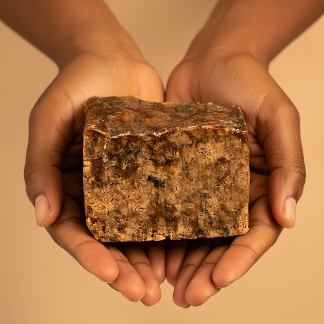 George and Loyse Raw Black Soap